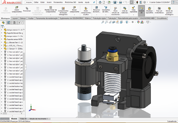 X carrier Graber i3 Personal | 3d print model