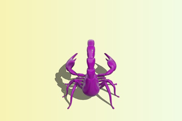 Purple Scorpion | 3d print model