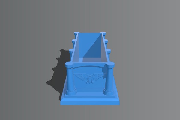Interstellar Soldier Casket (usable, with lid) | 3d print model