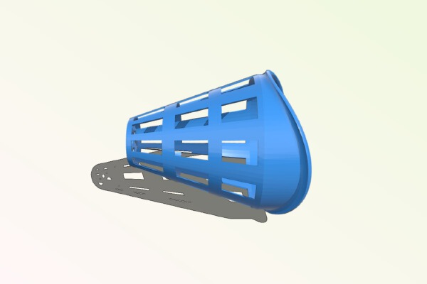 Planter - hydroponics - ht 90 tube - 68mm hole | 3d print model