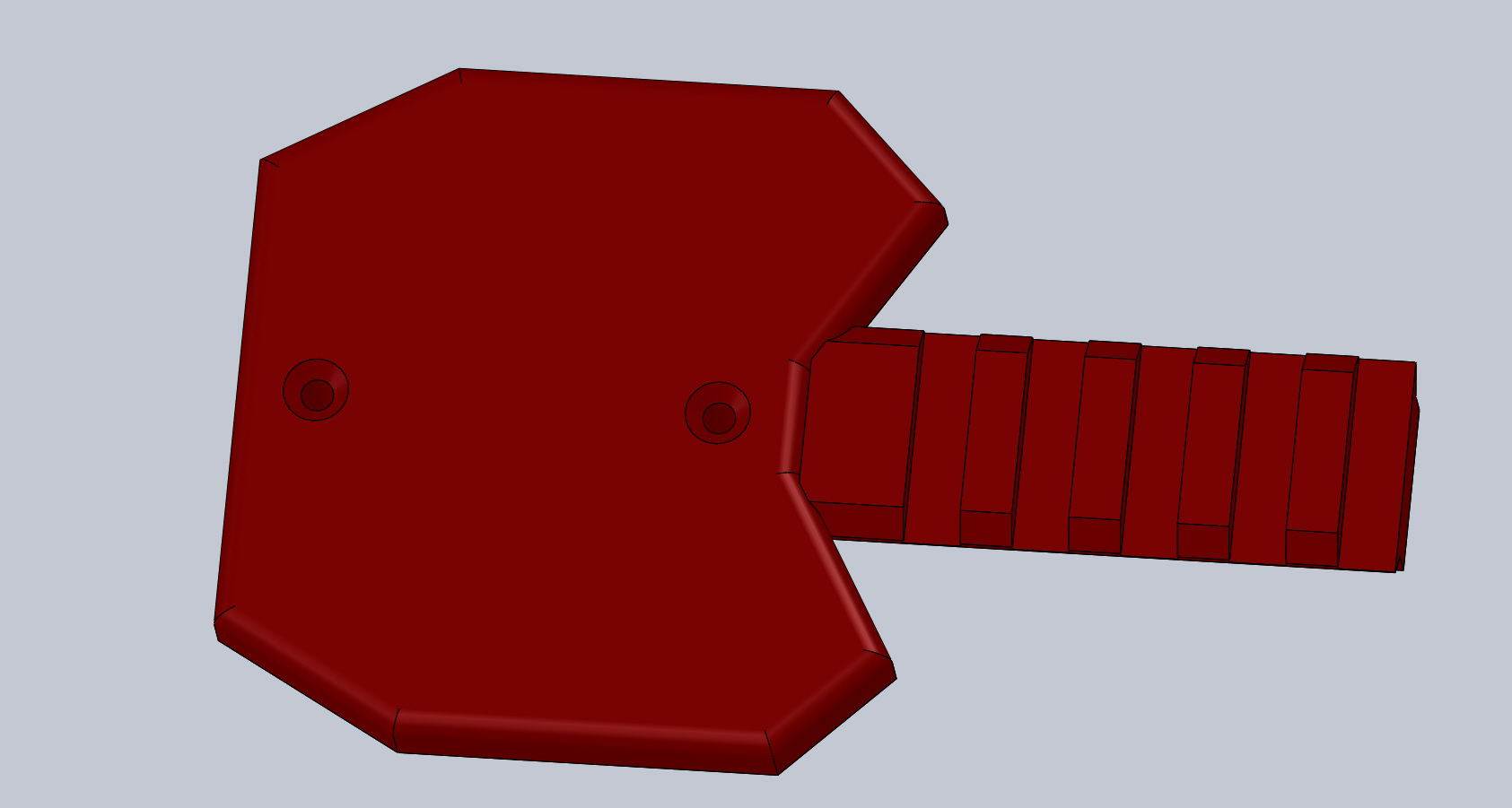 Nerf Stryfe Motor Cover with Rail