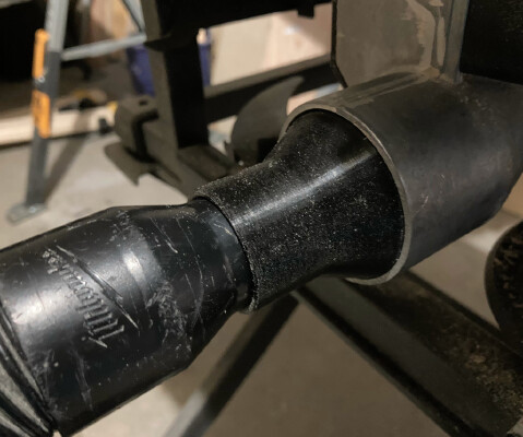 Milwaukee Vacuum 0880-20 to 1.5" _ 2.5" Tool Adapter | 3d print model