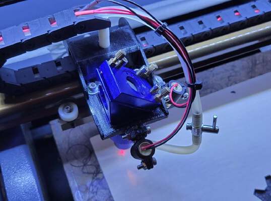 [Update: 2022.12.02] Cloudray K4060 Series Laser Head Mount _ 2nd Mirror Bracket for OMTech K40 Laser Cutter | 3d print model