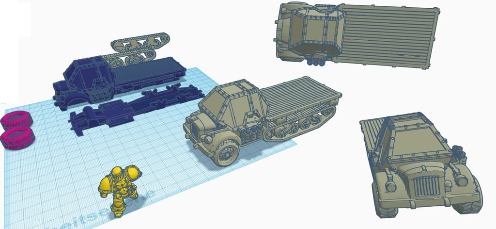 40k LKW - civilian transporter (WIP)