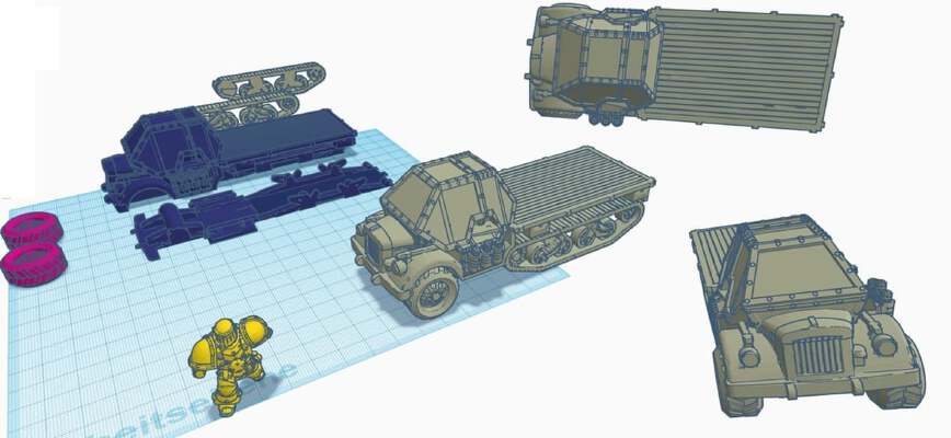 40k LKW - civilian transporter (WIP) | 3d print model