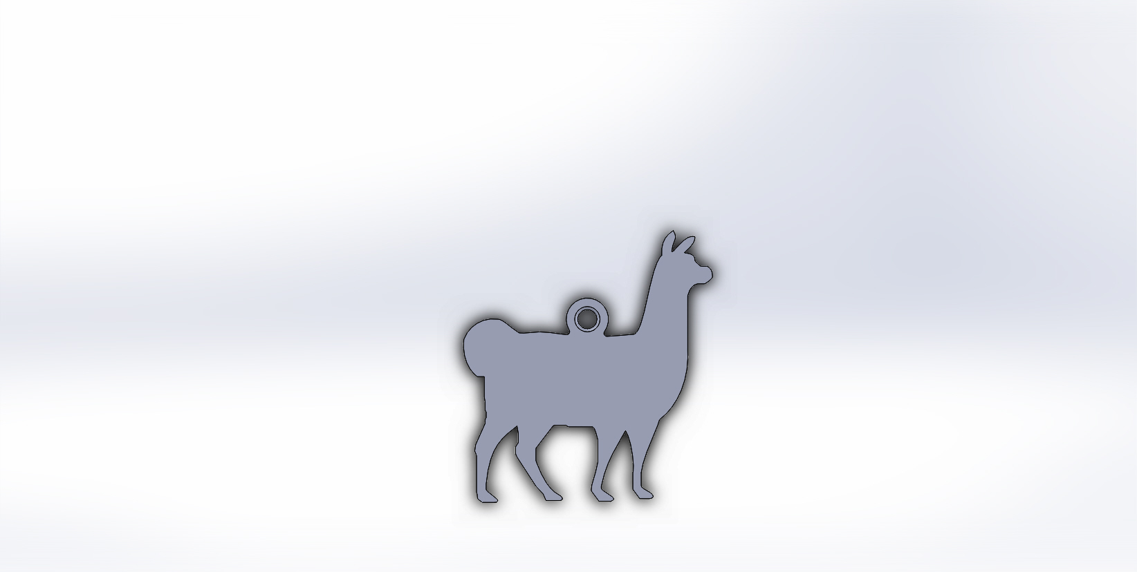 Llama Christmas Ornament