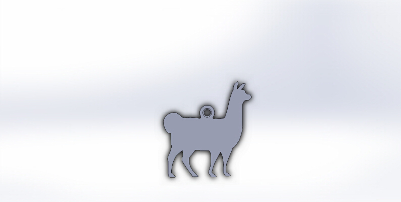 Llama Christmas Ornament | 3d print model