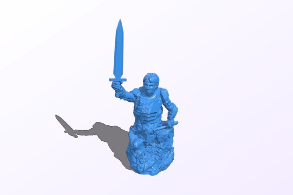 28mm Unfinished Knight Statue | 3d print model