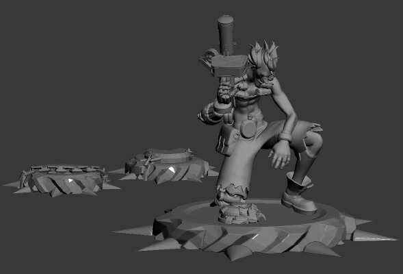 Junkrat - Chacal | 3d print model