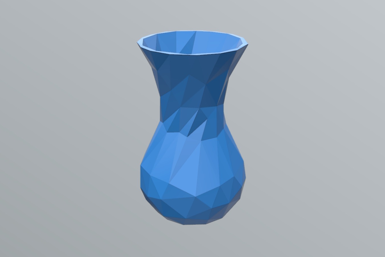 Simple Faceted Vase