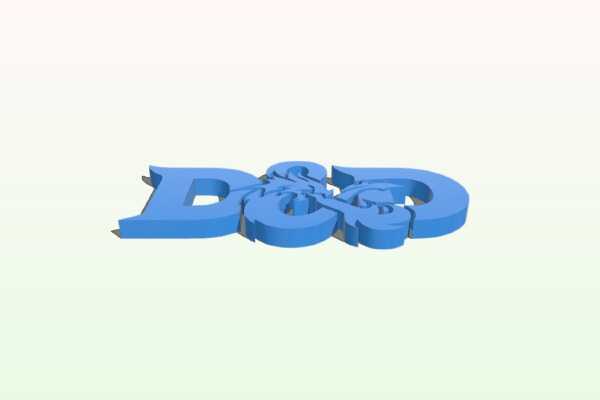 Solid D&D Logo | 3d print model
