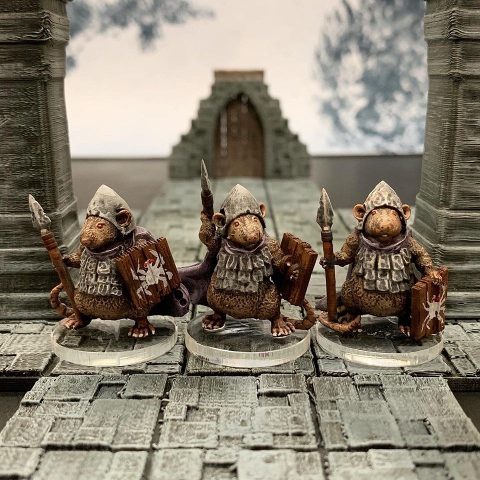 Ratfolk Burrowguard (32mm scale)