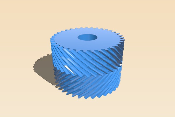 35 tooth double helix cog | 3d print model