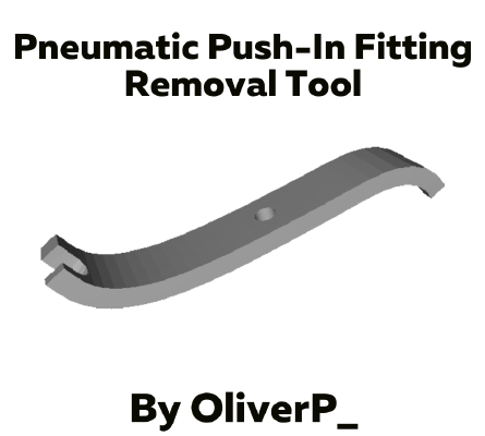 Pneumatic Push-in Fitting Removal Tool | 3d print model
