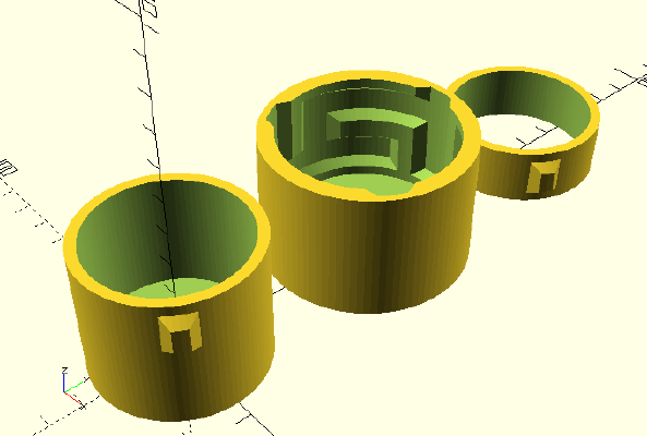 Maze Cylinder Box Visible or Hidden | 3d print model