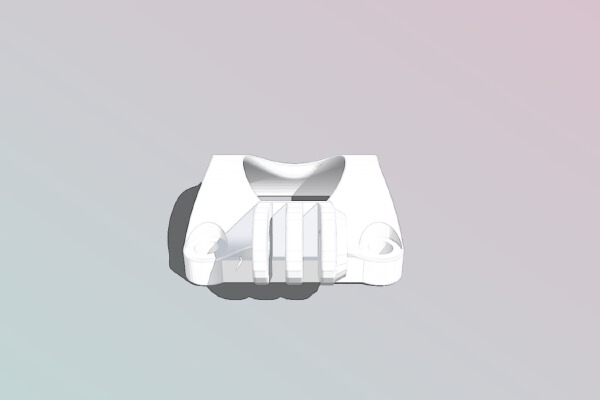 Bicycle stem plate with GoPro mount | 3d print model