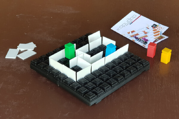 Quoridor board game travel version | 3d print model