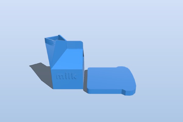 Emergency Snowstorm Supplies - Bread and Milk | 3d print model