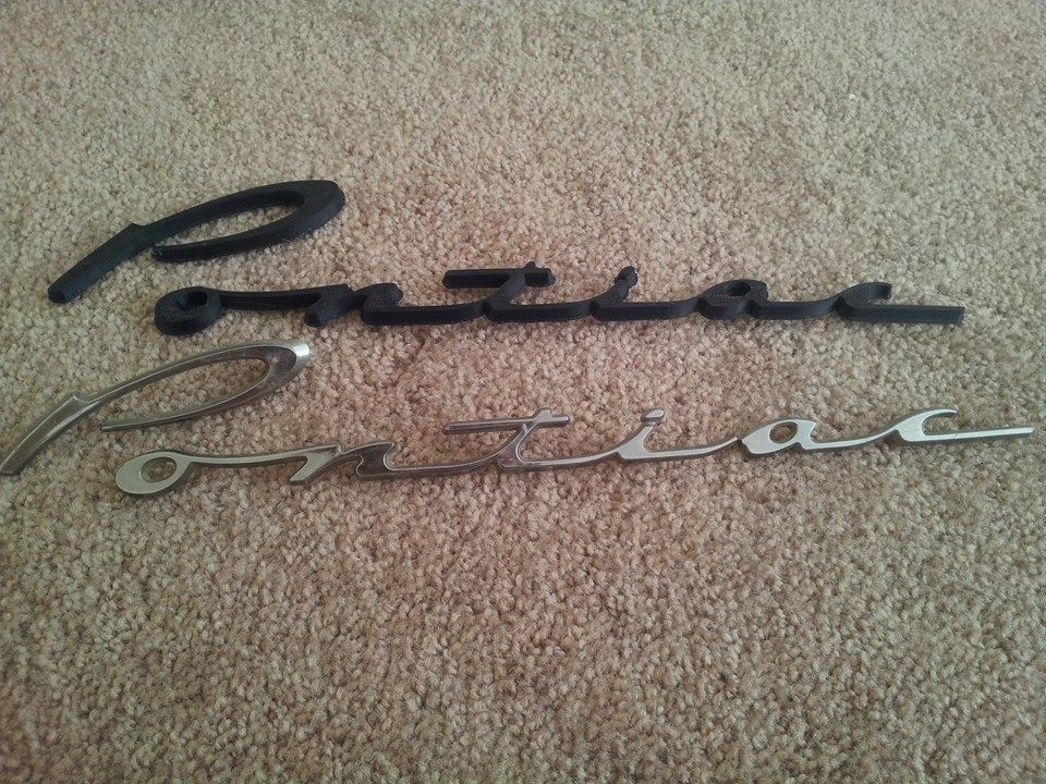 1956 Pontiac Emblem without mounting pegs