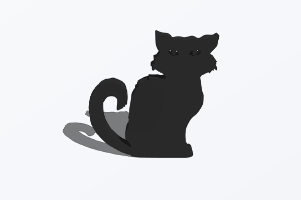 Black cat | 3d print model