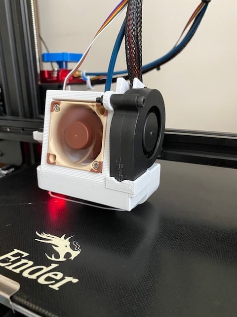 Satsana Fan Mount Ender 3v2 with 5015 Fan Channel