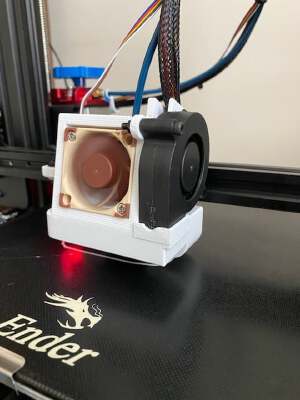 Satsana Fan Mount Ender 3v2 with 5015 Fan Channel | 3d print model