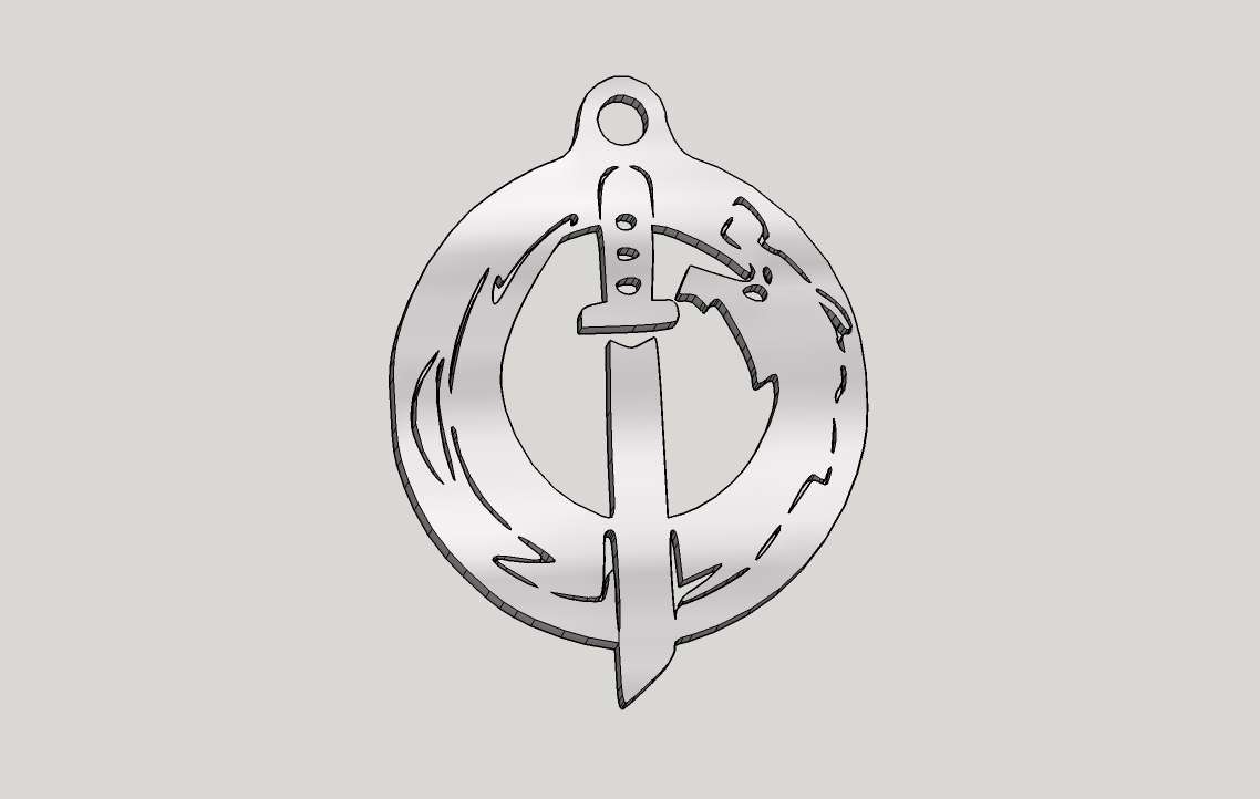 Genji Dragon logo keychain