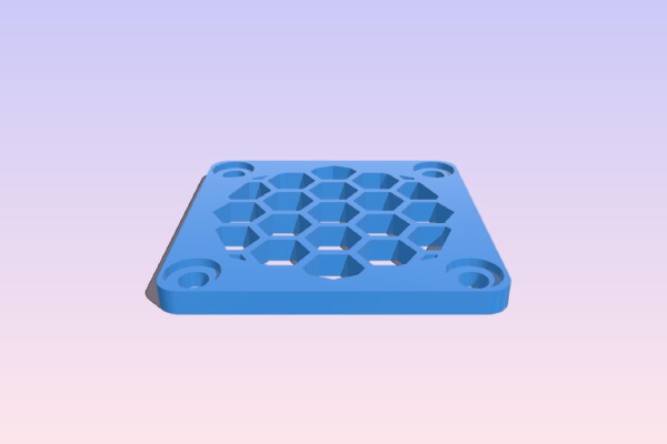 40x40 fan grill | 3d print model