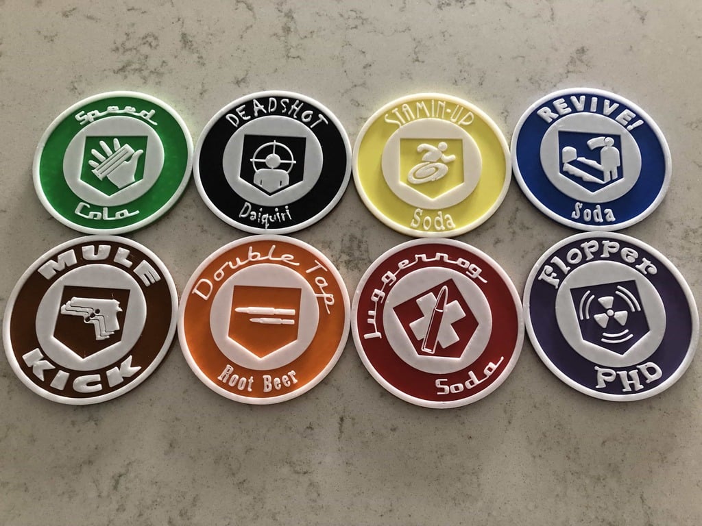 Call of Duty Perk Coasters