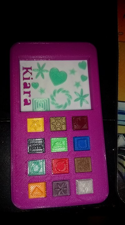 Toy phone using tactile &Push buttons