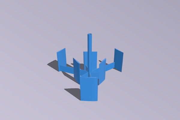 MakerBot-able_RepRap-able Darrieus Turbine | 3d print model