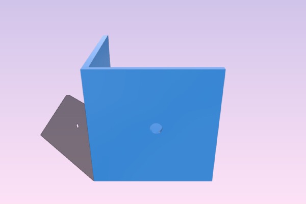 3 faces mounting bracket for cupboard or wardrobe | 3d print model