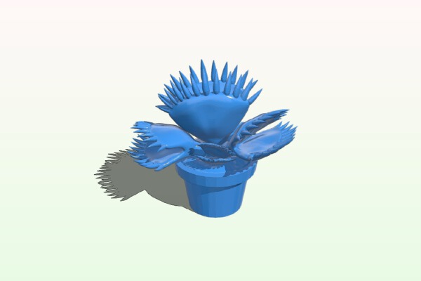 Potted carnivorous plant | 3d print model