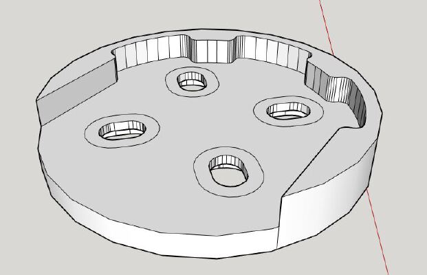 QAV210 - Light landing skid & carbon protector | 3d print model