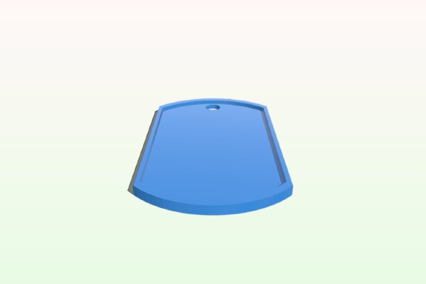 Blank Dog Tag | 3d print model