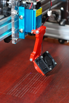 FanDuct for Eleksmaker laser with extender | 3d print model
