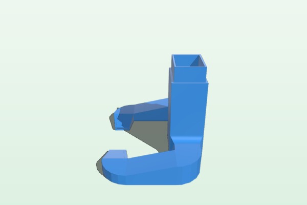 'Wide Birth' Anet A6 Cooling Nozzle | 3d print model