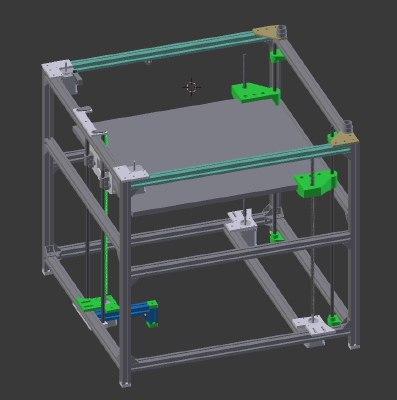  3D-Proto CoreXY 3Z Axis - more stable bed | 3d print model