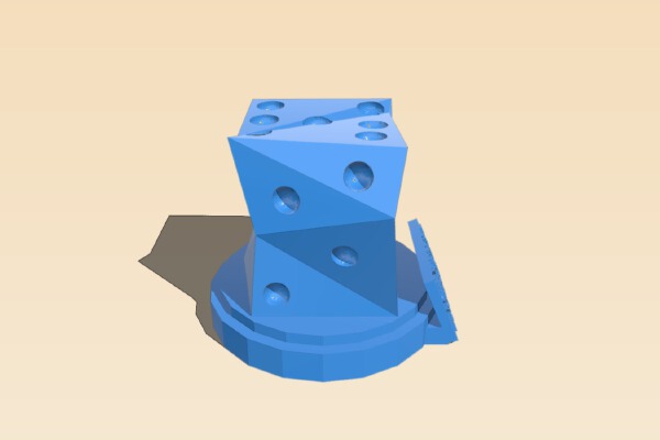 Munchkin Loaded Die Trophy | 3d print model