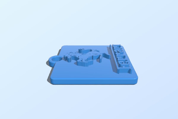 Keychain Ferrari (2) | 3d print model
