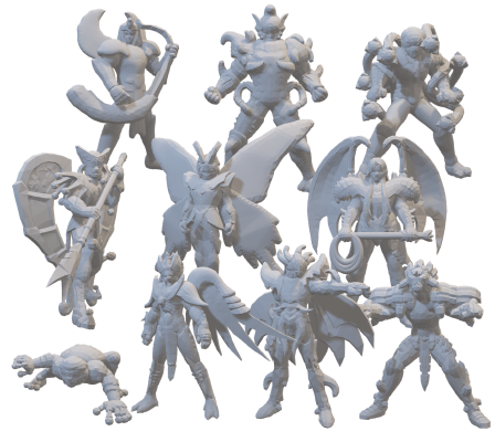 Lesser Specters Saint Seiya Tabletop Miniatures 32mm_28mm | 3d print model