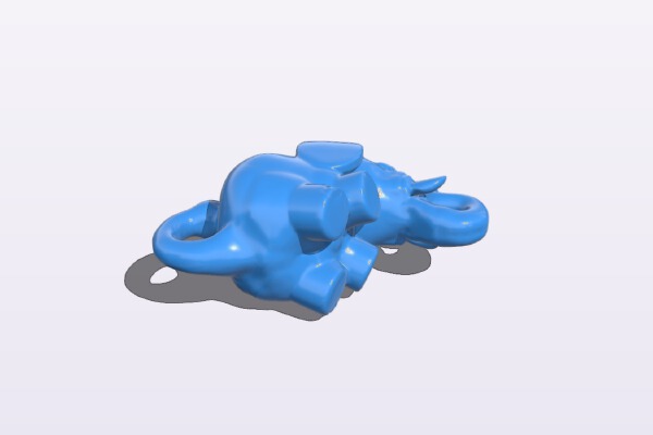 Elephant-shaped key hanger | 3d print model