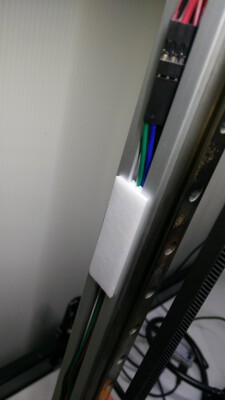 Cable Clip for 15mm and 20mm Aluminum Profiles | 3d print model