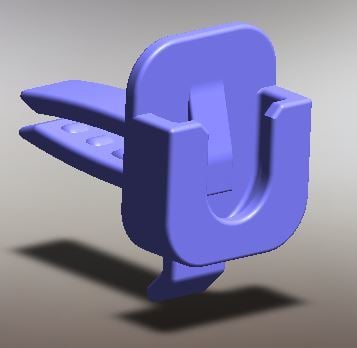 MIC Clip, Car AC Vent | 3d print model