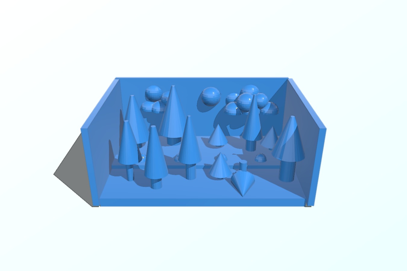 Pine Forest With River Model