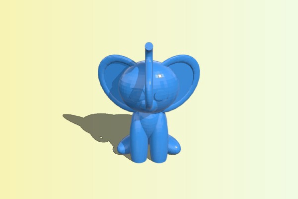 Cute elephant | 3d print model