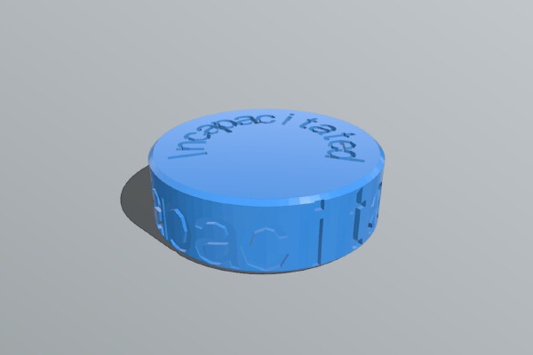 DnD Incapacitated Status Token | 3d print model