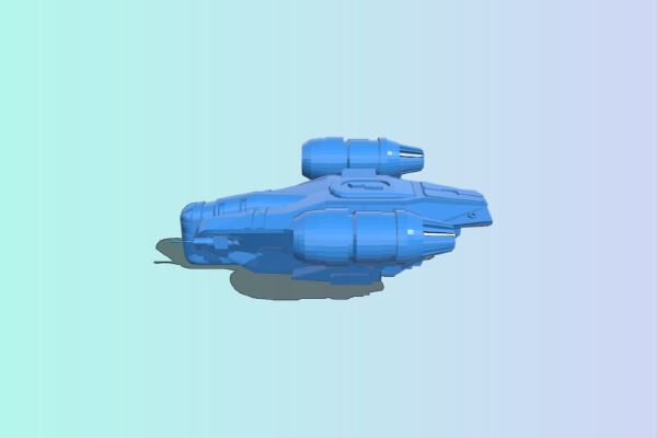 The Mandalorian Razor Crest Ship | 3d print model