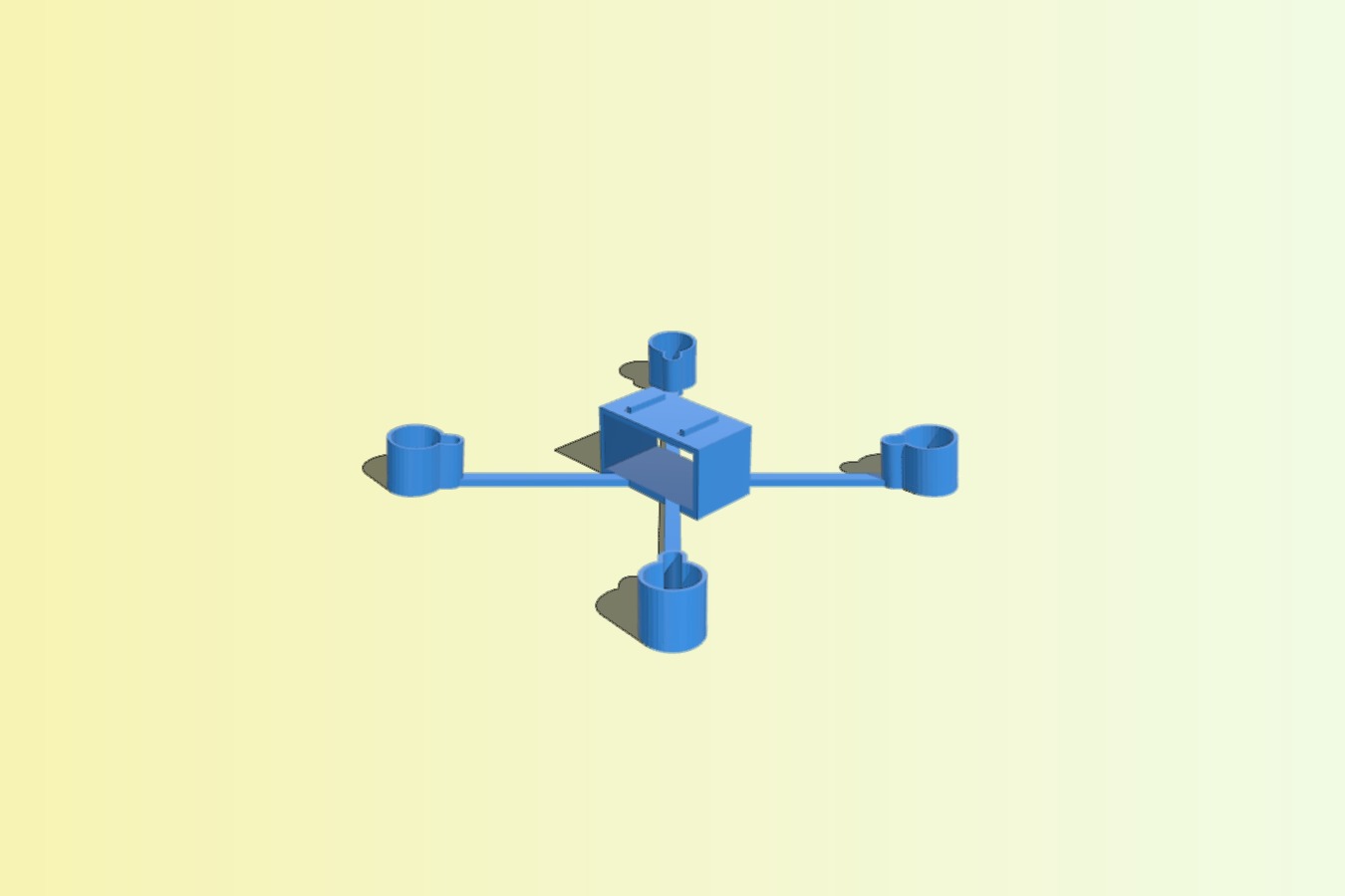 Bottom part of Shendrones Goldberg for Eachine 150mAh lipos