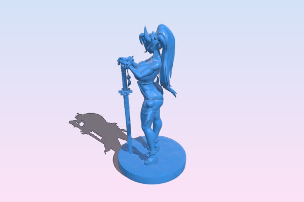 Female Samurai assassin | 3d print model